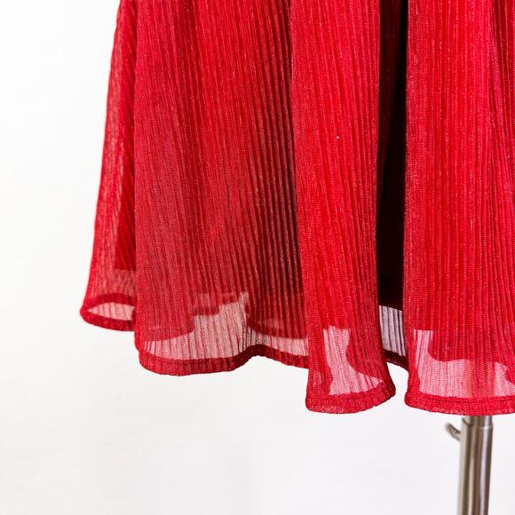 Lulus Smokeshow Metallic Velvet Plunge Dress Whimsigoth Fairy Romantasy XL NWT - Picture 5 of 12